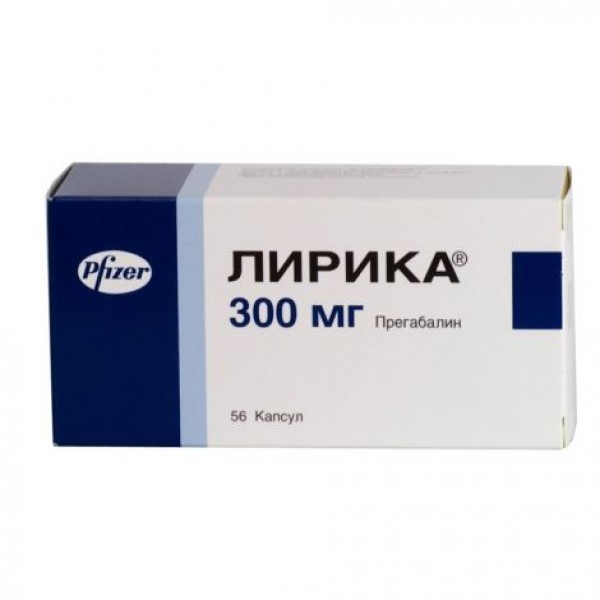 Лирика (Прегабалин, Pregabalin) от Pfizer(Пфайзер) (56таб/300мг)