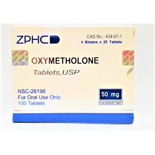 Оксиметалон от Zhengzhou Pharmaceutical (50таб/50мг)