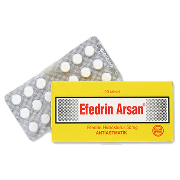 Эфедрин от Husnu Arsan Ilaclari A.S. (20таб/50мг)